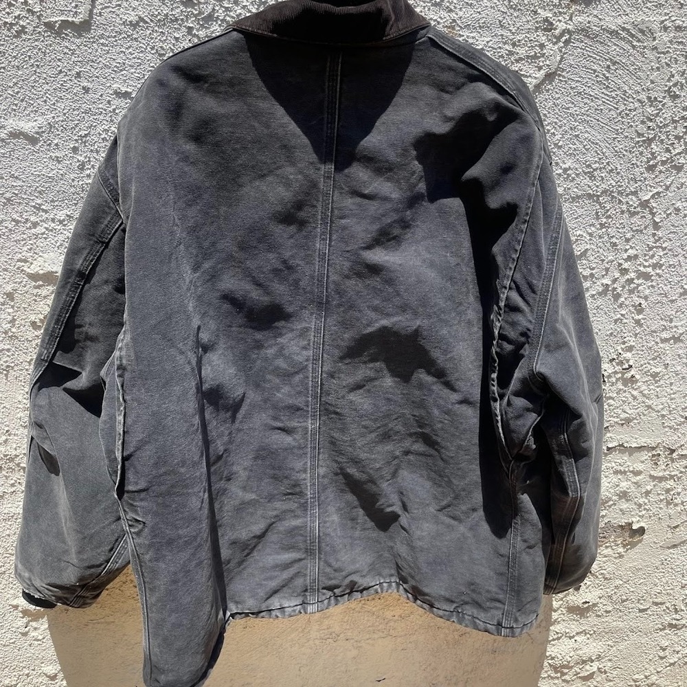 Carhartt C03 BLK Jacket (54) 2XL 90s Union USA Black Arctic Lining YKK Chore - Picture 5 of 10